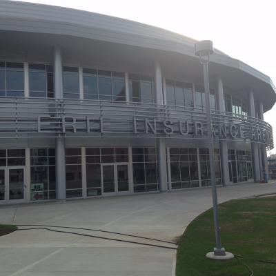 Picture of Erie Insurance Arena sign